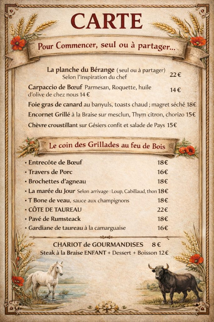 Carte domaine du Bérange