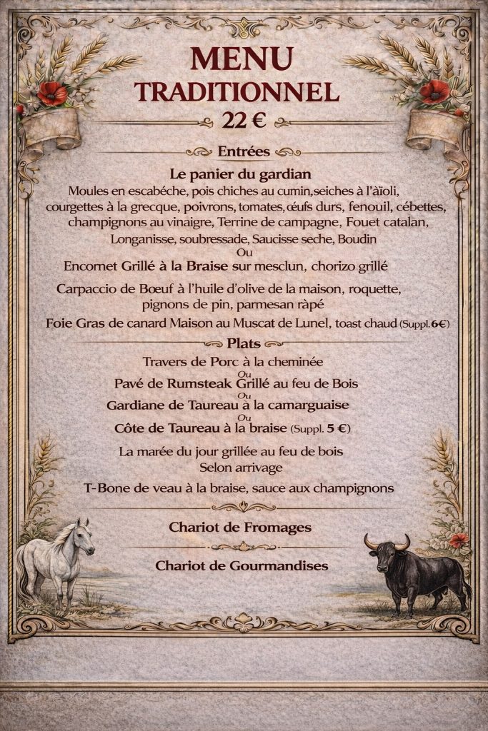 Menu Tradition